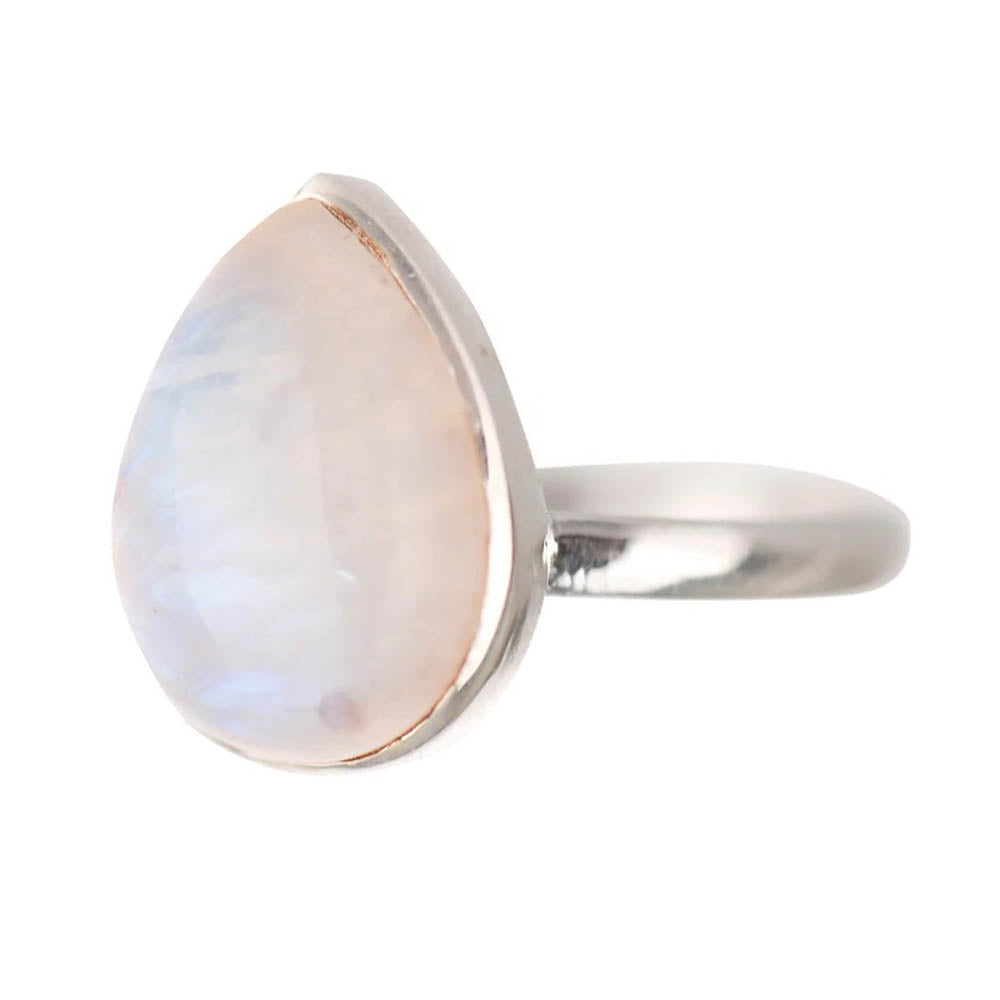 Moonstone Teardrop Ring