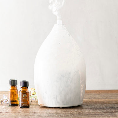 Tulip Glass White Marble Diffuser