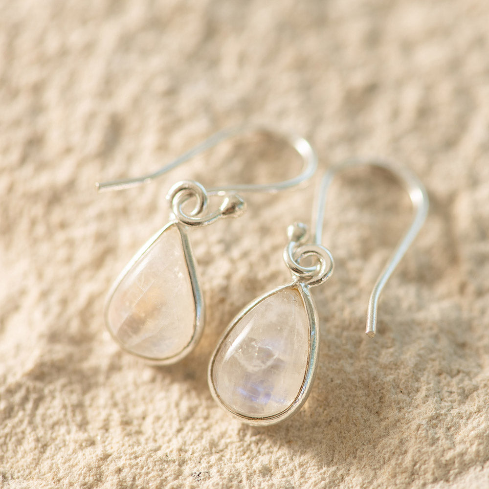 Moonstone Drop Earrings