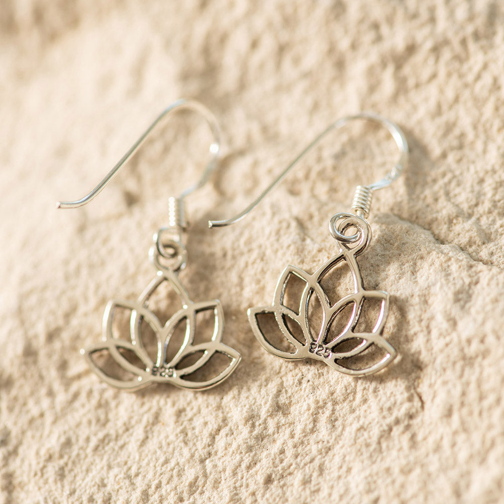 Lotus Drop Earrings