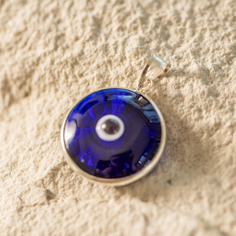 Evil Eye Silver Pendant