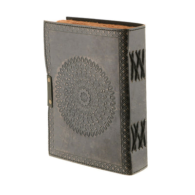 Leather Journal Ancient Pattern With Lock 20cm