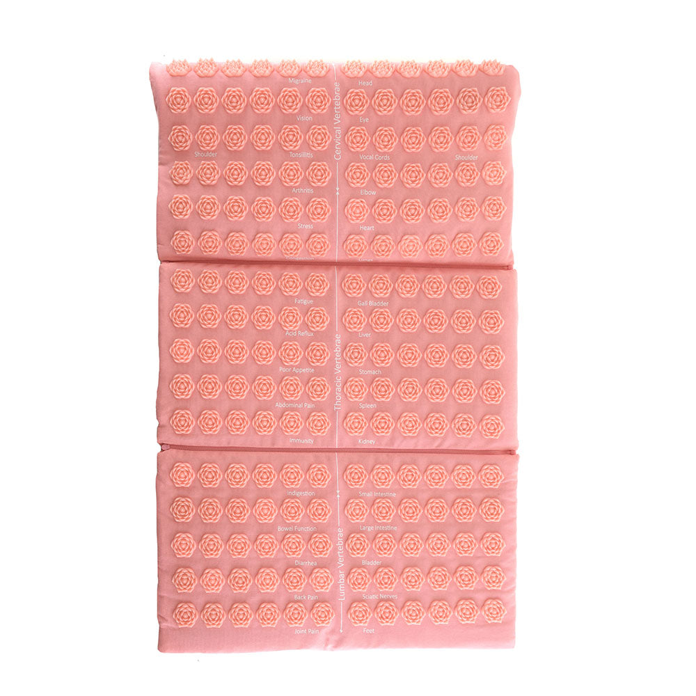 Acupressure Mat Threefold Pink with Pink Spike 71cm