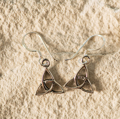 Triquetra Drop Earrings SS