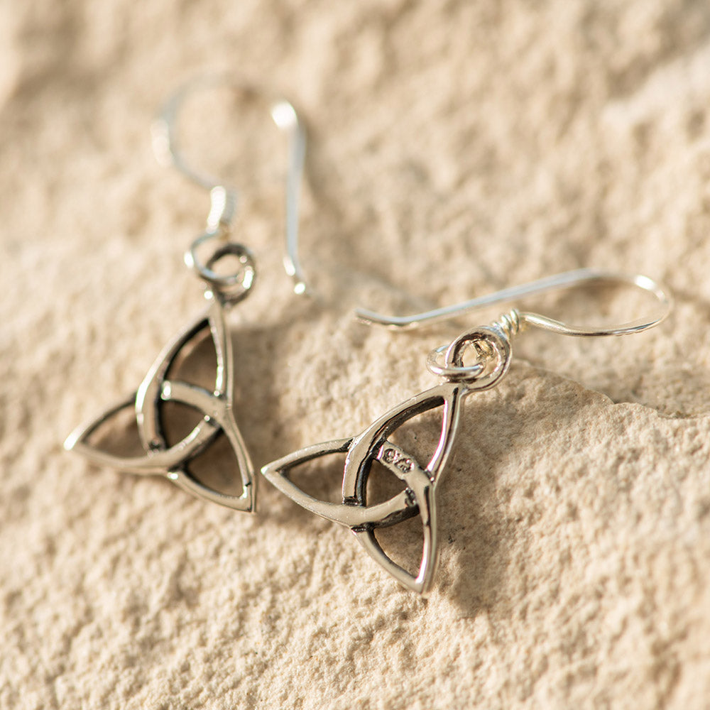 Triquetra Drop Earrings SS