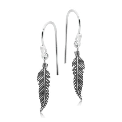 Feather Drop Earrings SS