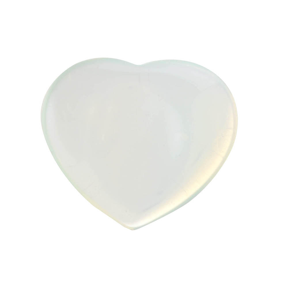 Opalite Heart Worry Stone