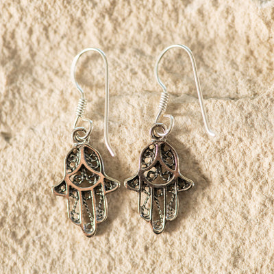 Hamsa Drop Earrings SS