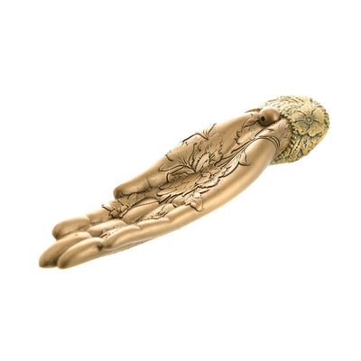 Buddha Hand Incense Holder Gold 23cm