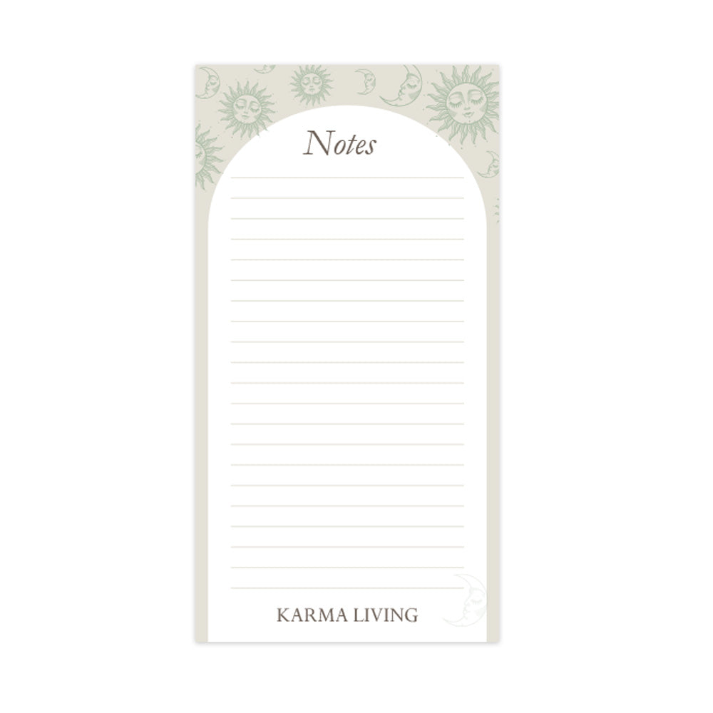 Sun & Moon Notepad 10x20cm