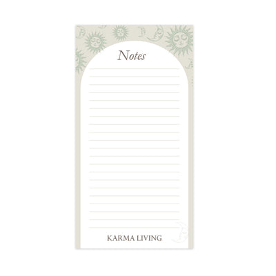 Sun & Moon Notepad 10x20cm