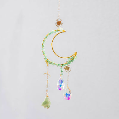 Moon Aventurine & Metal Suncatcher