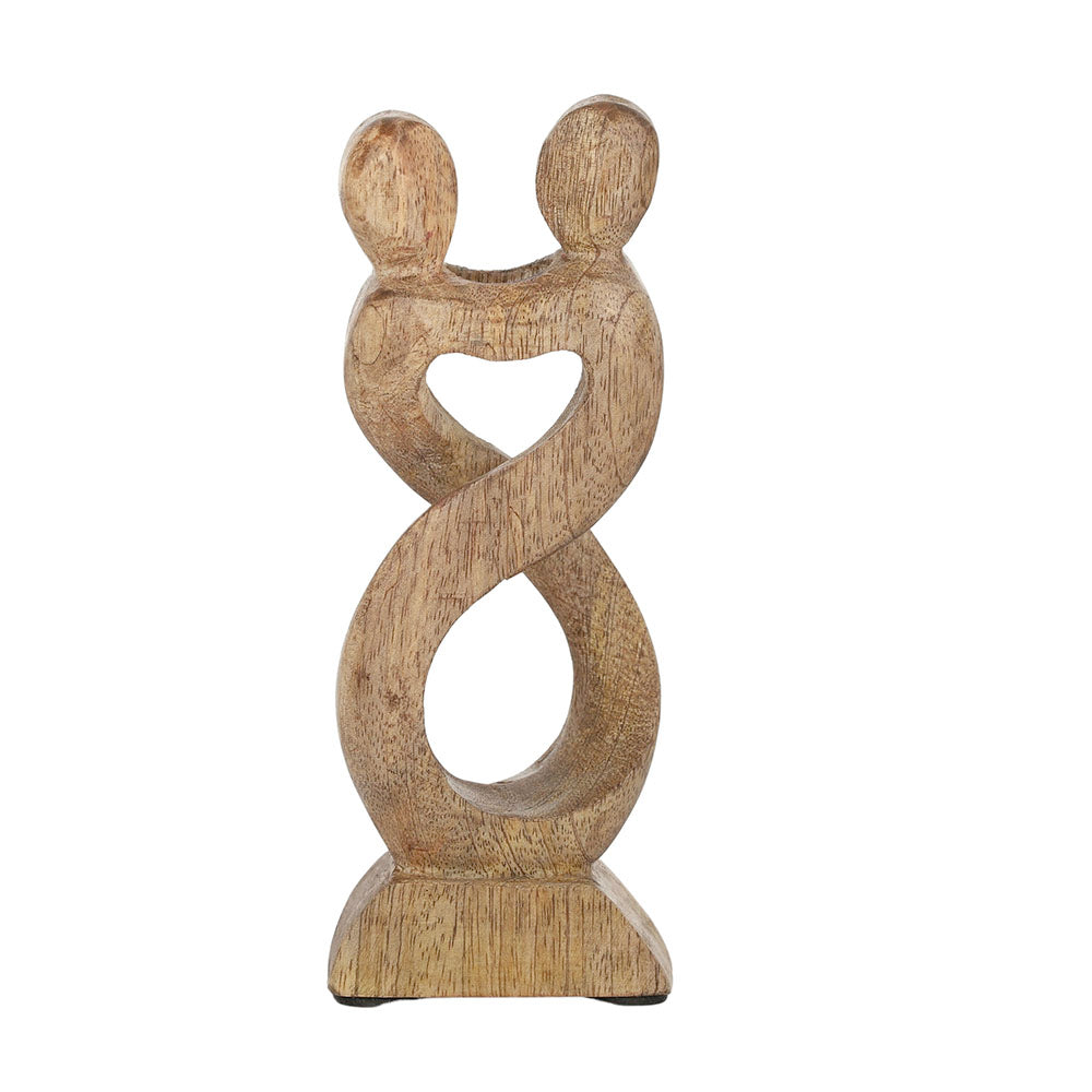 Hug Wood Statue 20x8cm