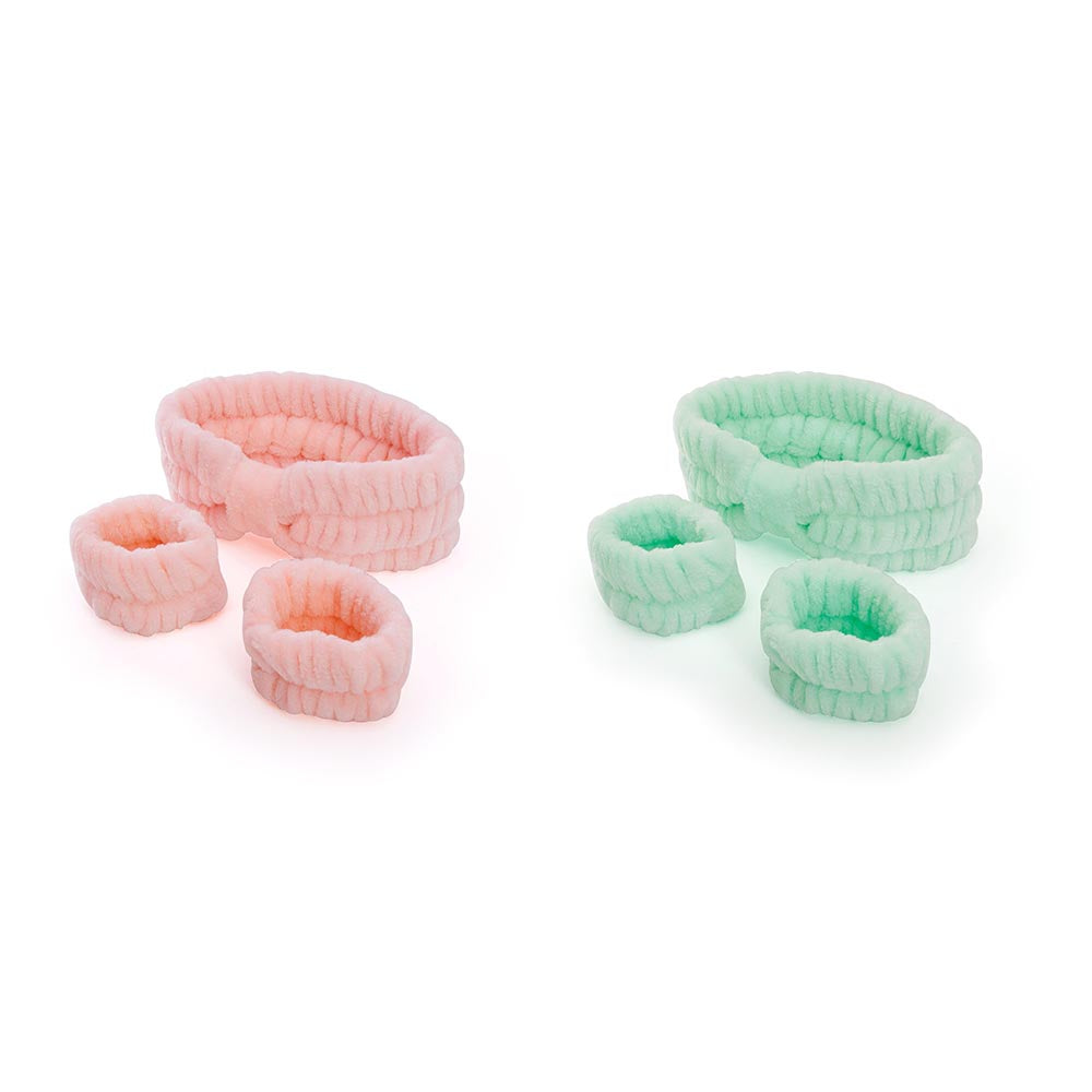 Headband & Cuffs Spa Set Assorted Colours