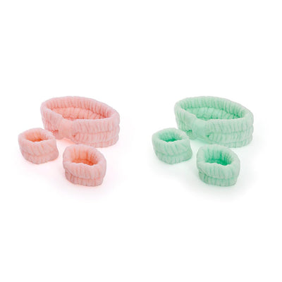 Headband & Cuffs Spa Set Assorted Colours