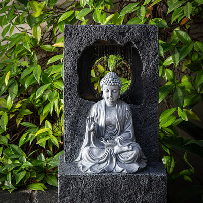 Buddha Statue with Water Fountain 27x18x44cm