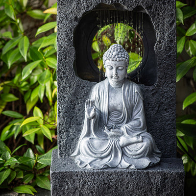 Buddha Statue with Water Fountain 27x18x44cm