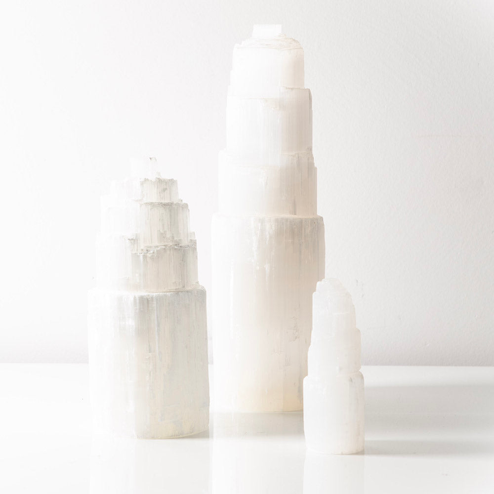 Selenite Tower 10-12cm