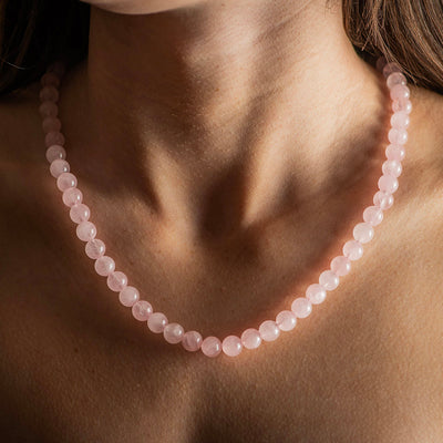 Necklace Gemstone Rose Quartz