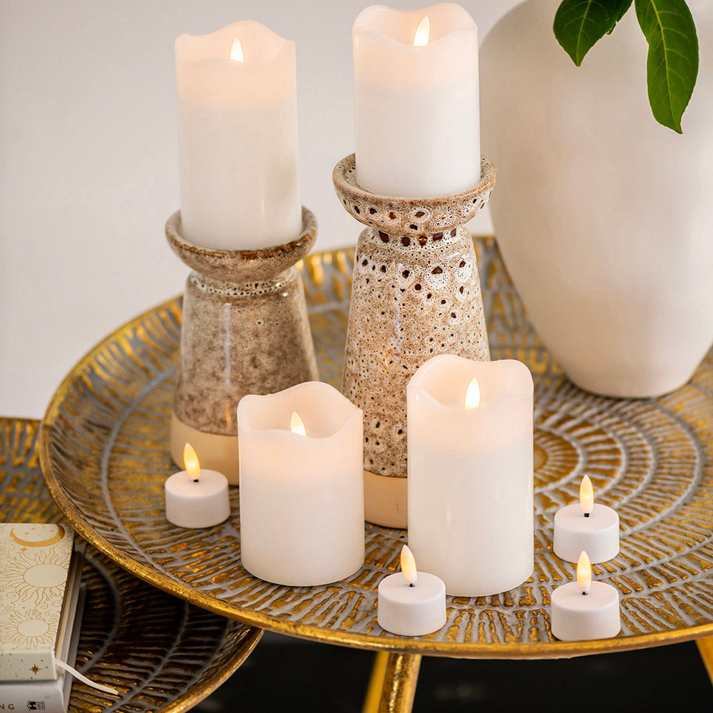 LED Candle Pillar 12.5x7.5cm SET/2 Flameless