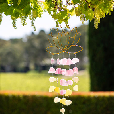 Recycled Glass Pink Suncatcher 22x55cm