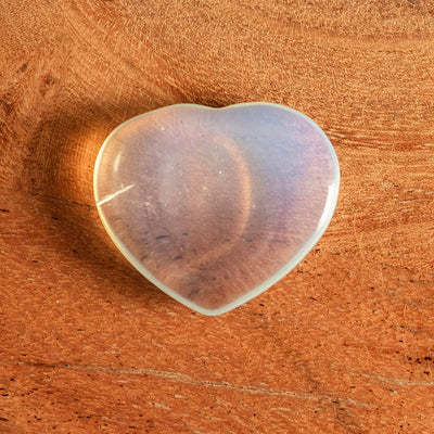 Opalite Heart Worry Stone