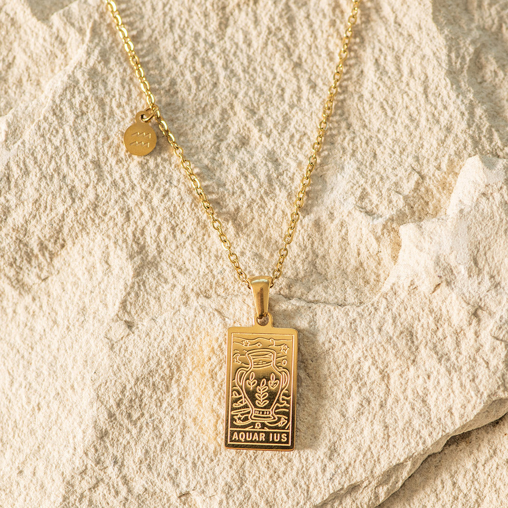 Zodiac Gold Plated Necklace