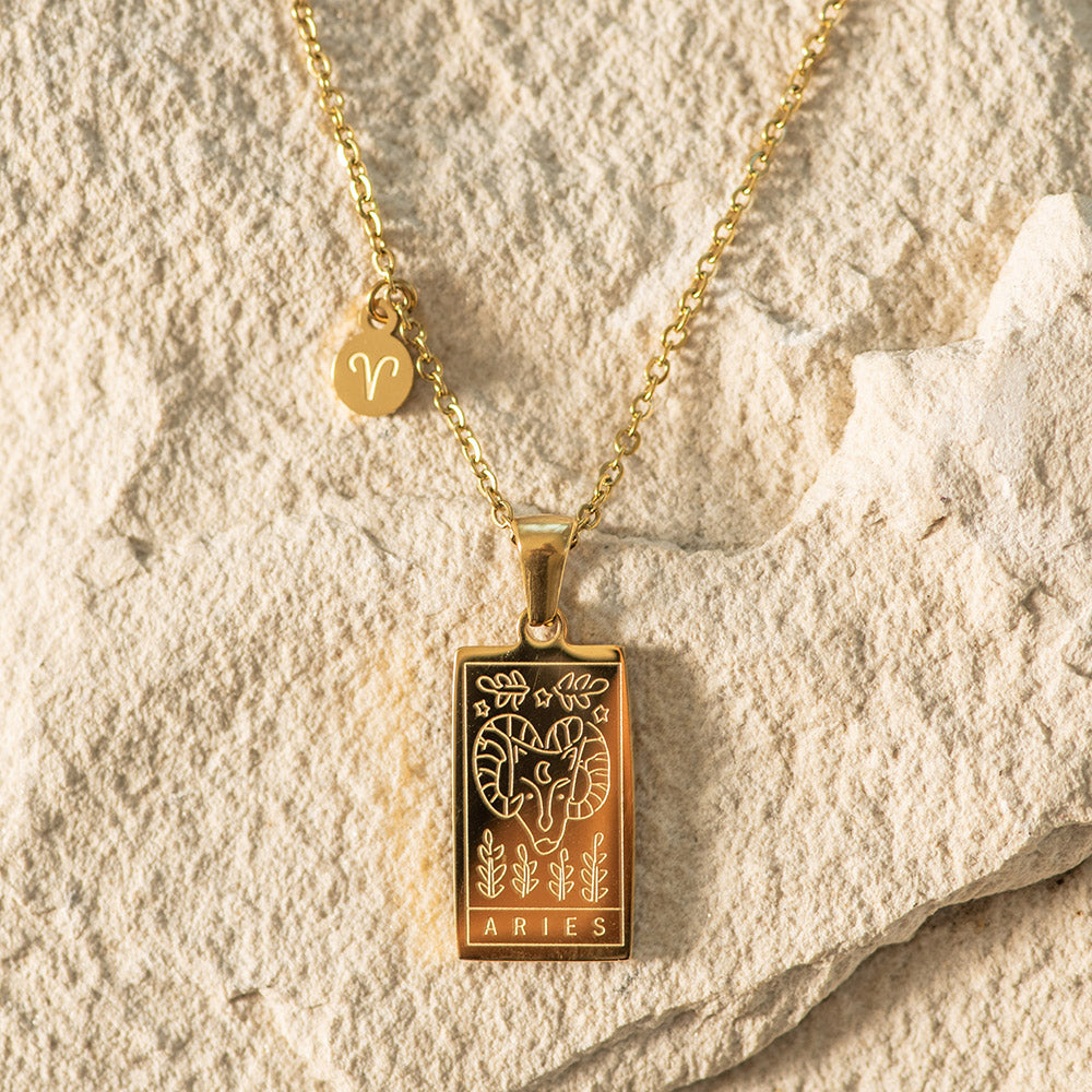 Zodiac Gold Plated Necklace