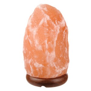 Natural Himalayan Salt Lamp Wood Base 4-6kg - Karma Living