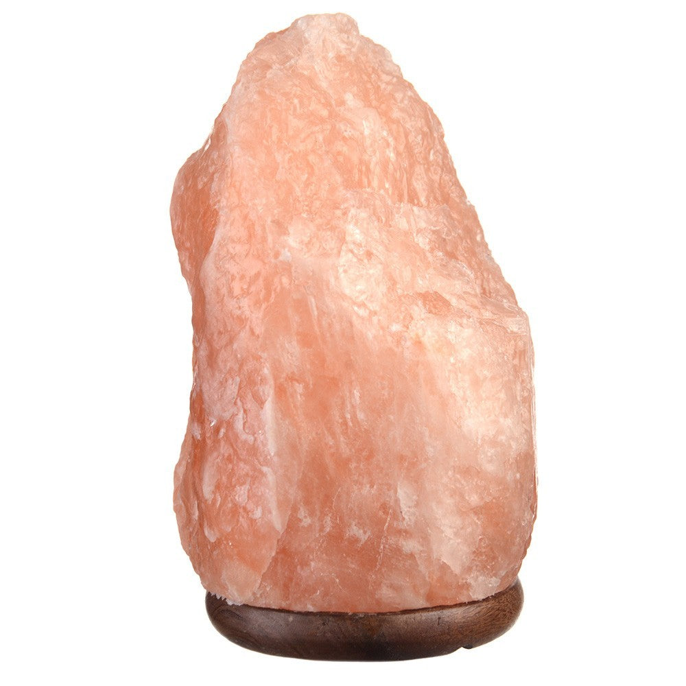 Natural Himalayan Salt Lamp Wood Base 8-10kg - Karma Living